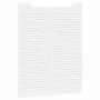 Puertas batientes diseño de lamas 2 par blanco 100x80 cm by , Doors for the home - Ref: Foro24-4107141, Price: 126,31 €, Disc...