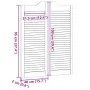 Puertas batientes diseño de lamas 2 par blanco 100x80 cm by , Doors for the home - Ref: Foro24-4107141, Price: 126,31 €, Disc...
