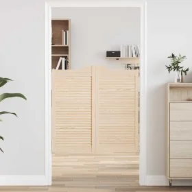Puertas batientes diseño de lamas 1 par 100x100cm madera pino by , Doors for the home - Ref: Foro24-4107134, Price: 83,91 €, ...