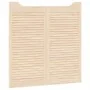 Puertas batientes diseño de lamas 1 par 100x100cm madera pino by , Doors for the home - Ref: Foro24-4107134, Price: 83,91 €, ...