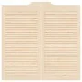 Puertas batientes diseño de lamas 1 par 100x100cm madera pino by , Doors for the home - Ref: Foro24-4107134, Price: 83,91 €, ...