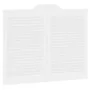 Puertas batientes diseño de lamas 2 par blanco 80x100 cm by , Doors for the home - Ref: Foro24-4107143, Price: 123,07 €, Disc...