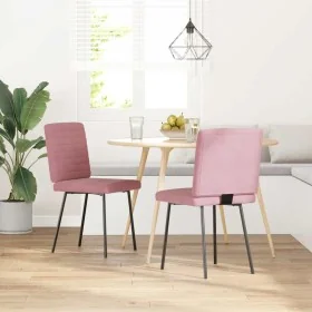 Sillas de comedor 2 unidades terciopelo rosa by , dining chairs - Ref: Foro24-4101160, Price: 85,20 €, Discount: %