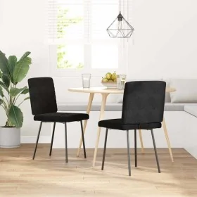 Sillas de comedor 2 unidades terciopelo negro de , Sillas de comedor - Ref: Foro24-4101162, Precio: 85,20 €, Descuento: %
