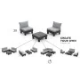 Mesa individual Keter Garden Elements Graphite de , Mesas de jardín - Ref: Foro24-447621, Precio: 48,45 €, Descuento: %