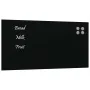 Pizarra magnética de pared vidrio templado negro 80x40 cm de , Pizarras blancas - Ref: Foro24-4008609, Precio: 32,56 €, Descu...