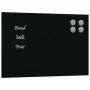 Pizarra magnética de vidrio templado negro 30x20 cm de , Pizarras blancas - Ref: Foro24-4008602, Precio: 17,45 €, Descuento: %