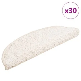 Alfombrilla escalera 30 uds. Blanco 56x17x3 cm de , Alfombrillas para escalones - Ref: Foro24-3365805, Precio: 154,32 €, Desc...