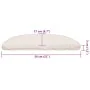 Alfombrilla escalera 30 uds. Blanco 56x17x3 cm de , Alfombrillas para escalones - Ref: Foro24-3365805, Precio: 154,32 €, Desc...