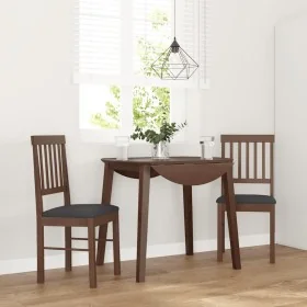 Sillas de comedor con cojines 2 uds madera maciza marrón caucho von , Essstühle - Ref: Foro24-4102426, Preis: 103,79 €, Rabat...