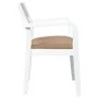 Sillas de comedor con cojines 2uds madera maciza blanco caucho de , Sillas de comedor - Ref: Foro24-4102514, Precio: 172,28 €...