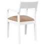 Sillas de comedor con cojines 2uds madera maciza blanco caucho de , Sillas de comedor - Ref: Foro24-4102514, Precio: 172,28 €...