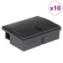 Trampas para ratones 10 uds. negro 13x10x4 cm de , Trampas para animales - Ref: Foro24-4106482, Precio: 17,59 €, Descuento: %