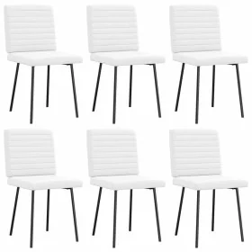 Sillas de comedor 6 uds cuero sintético blanco by , dining chairs - Ref: Foro24-3315542, Price: 251,05 €, Discount: %