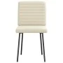 Sillas de comedor 6 unidades cuero sintético color crema de , Sillas de comedor - Ref: Foro24-3315537, Precio: 251,05 €, Desc...