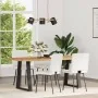 Sillas de comedor 4 unidades cuero sintético blanco de , Sillas de comedor - Ref: Foro24-3315219, Precio: 168,59 €, Descuento: %