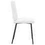 Sillas de comedor 4 unidades cuero sintético blanco de , Sillas de comedor - Ref: Foro24-3315219, Precio: 168,59 €, Descuento: %