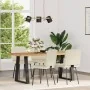 Sillas de comedor 4 unidades cuero sintético color crema de , Sillas de comedor - Ref: Foro24-3315267, Precio: 168,18 €, Desc...