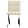 Sillas de comedor 4 unidades cuero sintético color crema de , Sillas de comedor - Ref: Foro24-3315267, Precio: 168,18 €, Desc...