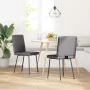 Sillas de comedor 2 unidades cuero sintético gris de , Sillas de comedor - Ref: Foro24-4101115, Precio: 87,17 €, Descuento: %