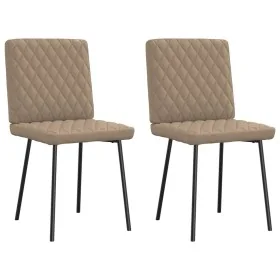 Sillas de comedor 2 unidades cuero sintético color capuchino de , Sillas de comedor - Ref: Foro24-4101117, Precio: 89,87 €, D...