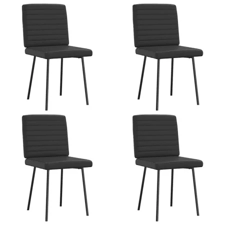 Sillas de comedor 4 unidades cuero sintético negro de , Sillas de comedor - Ref: Foro24-3315271, Precio: 167,86 €, Descuento: %