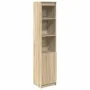 Aparador alto roble Sonoma 37,5x35x180 cm madera de ingeniería de , Aparadores - Ref: Foro24-861672, Precio: 84,81 €, Descuen...
