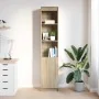 Aparador alto roble Sonoma 37,5x35x180 cm madera de ingeniería de , Aparadores - Ref: Foro24-861672, Precio: 84,81 €, Descuen...