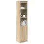 Aparador alto roble Sonoma 37,5x35x180 cm madera de ingeniería de , Aparadores - Ref: Foro24-861672, Precio: 84,81 €, Descuen...