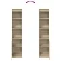 Aparador alto roble Sonoma 37,5x35x180 cm madera de ingeniería de , Aparadores - Ref: Foro24-861672, Precio: 84,81 €, Descuen...