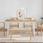 Banco 90 cm Madera Maciza Caucho by , Dining and kitchen benches - Ref: Foro24-4102594, Price: 67,81 €, Discount: %