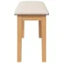 Banco 90 cm Madera Maciza Caucho by , Dining and kitchen benches - Ref: Foro24-4102594, Price: 67,81 €, Discount: %