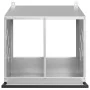 Nido para gallinas con 2 compartimentos plateado galvanizado de , Jaulas y habitáculos para animales pequeños - Ref: Foro24-8...