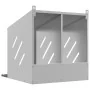Nido para gallinas con 2 compartimentos plateado galvanizado de , Jaulas y habitáculos para animales pequeños - Ref: Foro24-8...