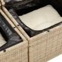 Set sofás jardín y cojines 6 pzas ratán sintético acacia beige by , Garden sets - Ref: Foro24-3327551, Price: 519,22 €, Disco...
