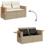 Set sofás jardín y cojines 7 pzas ratán sintético acacia beige by , Garden sets - Ref: Foro24-3327558, Price: 588,34 €, Disco...