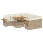 Set sofás jardín y cojines 9 pzas ratán sintético acacia beige by , Garden sets - Ref: Foro24-3327579, Price: 675,41 €, Disco...