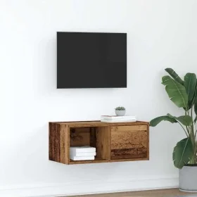Mueble para TV madera contrachapada envejecida 60x31x25,5 cm de , Muebles TV - Ref: Foro24-861450, Precio: 38,66 €, Descuento: %