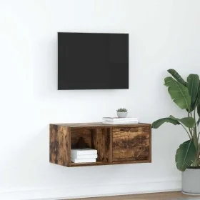 Mueble para TV madera contrachapada roble ahumado 60x31x25,5 cm de , Muebles TV - Ref: Foro24-861444, Precio: 43,04 €, Descue...
