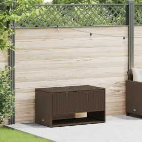 Cojines para exterior marrón 100x55x55,5 cm ratán sintético de , Cajas de almacenaje para exteriores - Ref: Foro24-4104142, P...