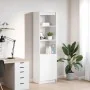 Aparador alto blanco 50x35x180 cm madera de ingeniería de , Aparadores - Ref: Foro24-3328462, Precio: 106,08 €, Descuento: %