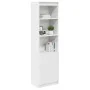 Aparador alto blanco 50x35x180 cm madera de ingeniería de , Aparadores - Ref: Foro24-3328462, Precio: 106,08 €, Descuento: %