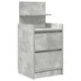 Mesilla de noche con 2 cajones gris hormigón 38x34x80 cm de , Mesitas de noche - Ref: Foro24-861361, Precio: 54,18 €, Descuen...