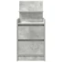 Mesilla de noche con 2 cajones gris hormigón 38x34x80 cm de , Mesitas de noche - Ref: Foro24-861361, Precio: 54,18 €, Descuen...