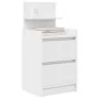 Mesillas de noche con 2 cajones 2 uds Blanco 38x34x80 cm de , Mesitas de noche - Ref: Foro24-861356, Precio: 95,08 €, Descuen...