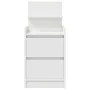 Mesillas de noche con 2 cajones 2 uds Blanco 38x34x80 cm de , Mesitas de noche - Ref: Foro24-861356, Precio: 95,08 €, Descuen...