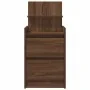 Mesillas de noche con 2 cajones 2 uds roble marrón 38x34x80 cm de , Mesitas de noche - Ref: Foro24-861368, Precio: 96,78 €, D...