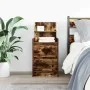 Mesilla de noche con 2 cajones roble ahumado 38x34x80 cm de , Mesitas de noche - Ref: Foro24-861363, Precio: 53,22 €, Descuen...