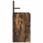 Mesilla de noche con 2 cajones roble ahumado 38x34x80 cm de , Mesitas de noche - Ref: Foro24-861363, Precio: 53,22 €, Descuen...