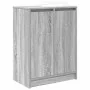 Zapatero gris Sonoma 57x34x76 cm madera de ingeniería de , Zapateros y organizadores de calzado - Ref: Foro24-861873, Precio:...
